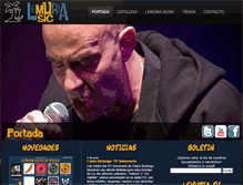 Tablet Screenshot of lemuriamusic.com